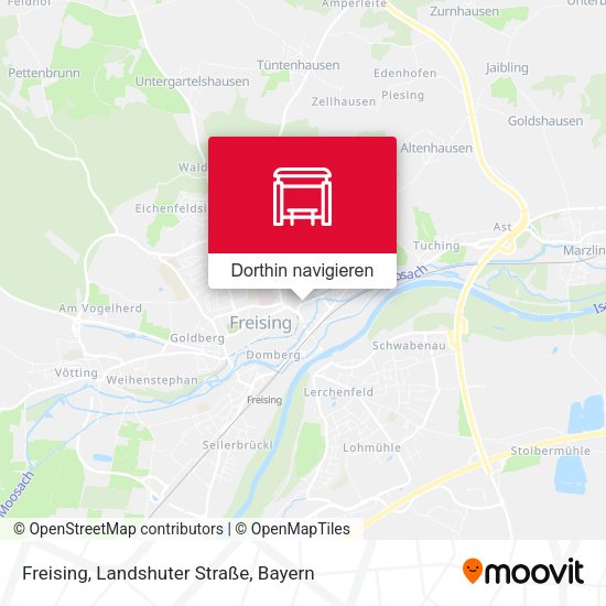 Freising, Landshuter Straße Karte
