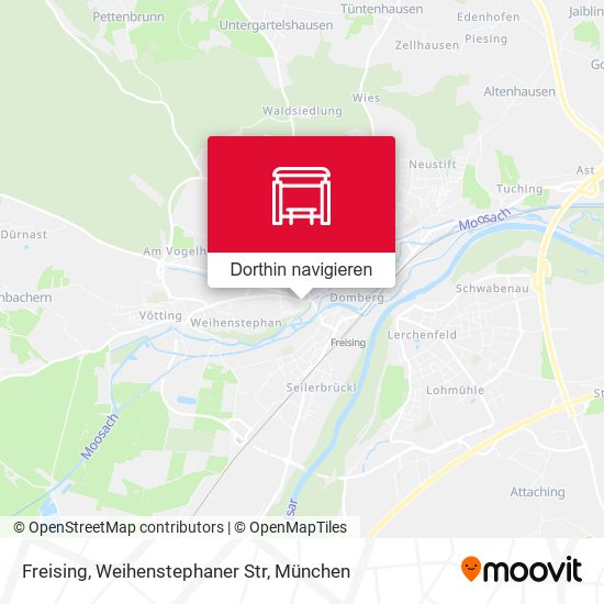 Freising, Weihenstephaner Str Karte