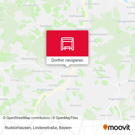 Rudelzhausen, Lindenstraße Karte