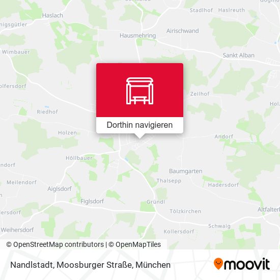 Nandlstadt, Moosburger Straße Karte