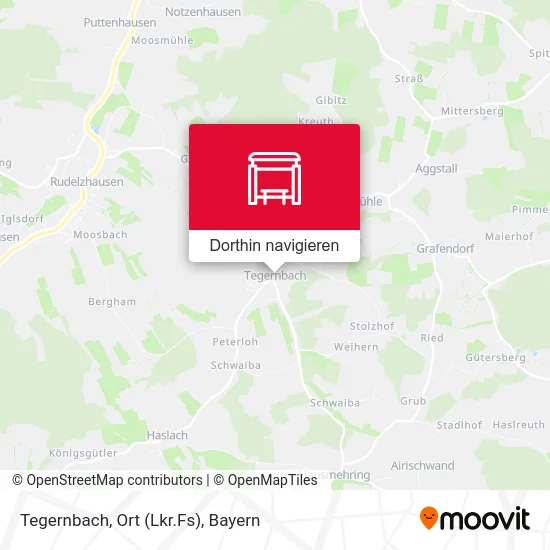 Tegernbach, Ort (Lkr.Fs) Karte