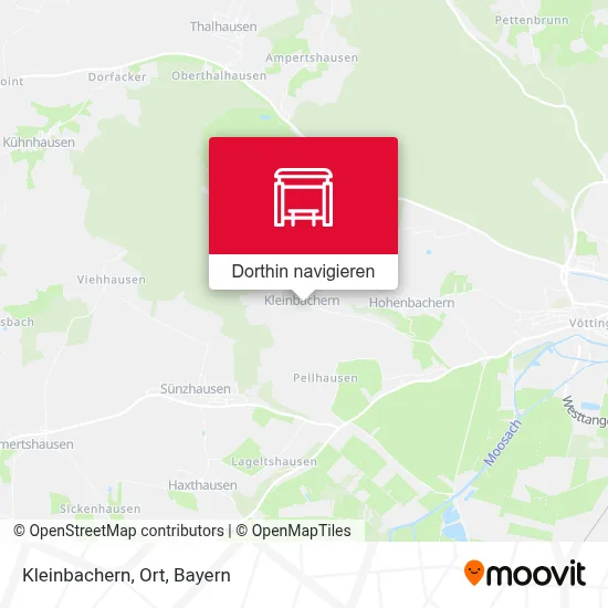 Kleinbachern, Ort Karte