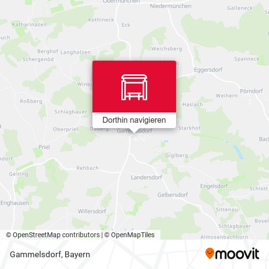 Gammelsdorf Karte