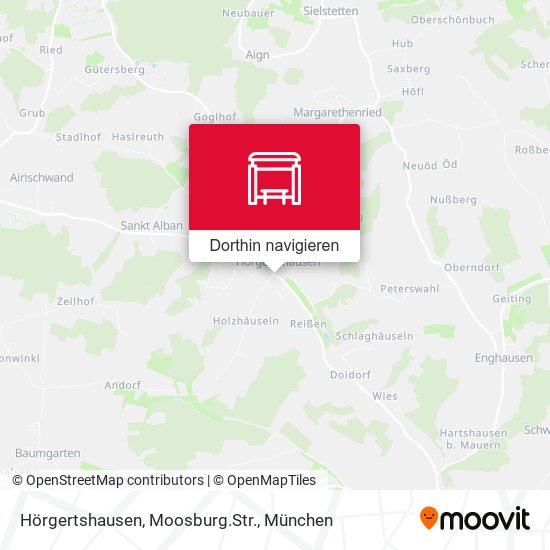 Hörgertshausen, Moosburg.Str. Karte