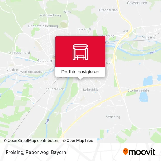 Freising, Rabenweg Karte