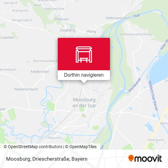 Moosburg, Driescherstraße Karte