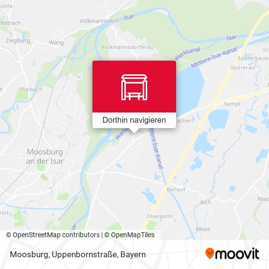 Moosburg, Uppenbornstraße Karte
