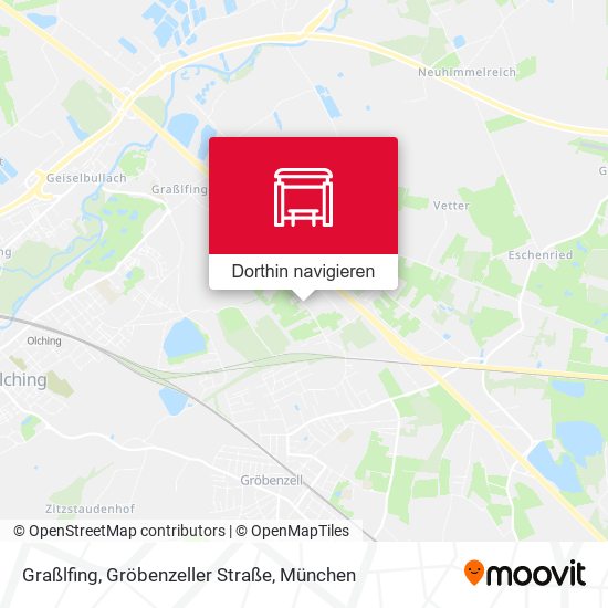 Graßlfing, Gröbenzeller Straße Karte