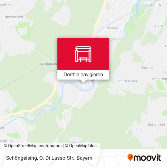 Schöngeising, O.-Di-Lasso-Str. Karte