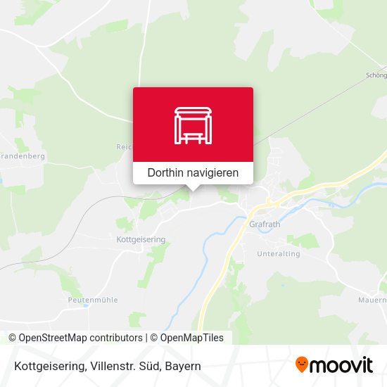 Kottgeisering, Villenstr. Süd Karte