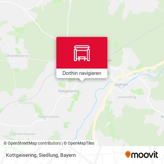 Kottgeisering, Siedlung Karte