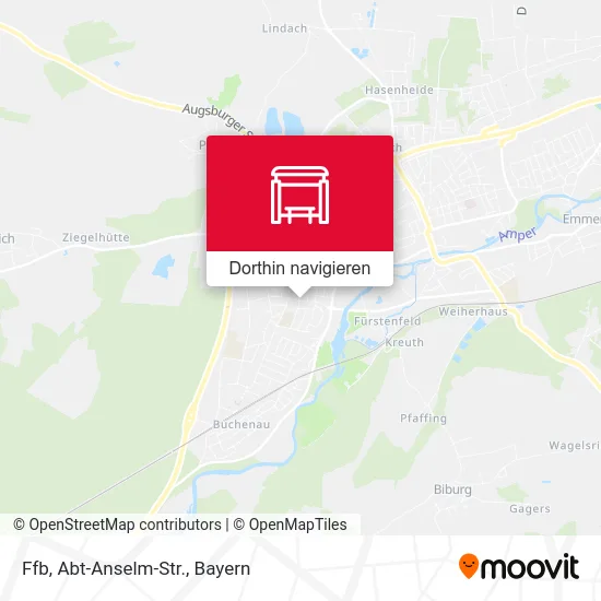 Ffb, Abt-Anselm-Str. Karte