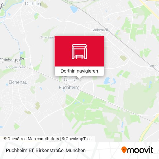 Puchheim Bf, Birkenstraße Karte
