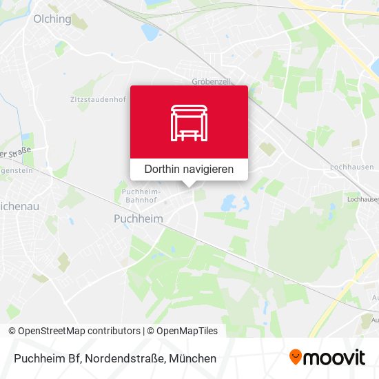 Puchheim Bf, Nordendstraße Karte