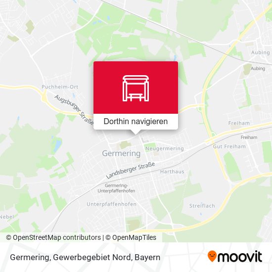 Germering, Gewerbegebiet Nord Karte