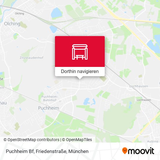 Puchheim Bf, Friedenstraße Karte