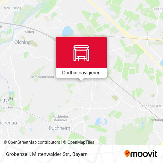 Gröbenzell, Mittenwalder Str. Karte