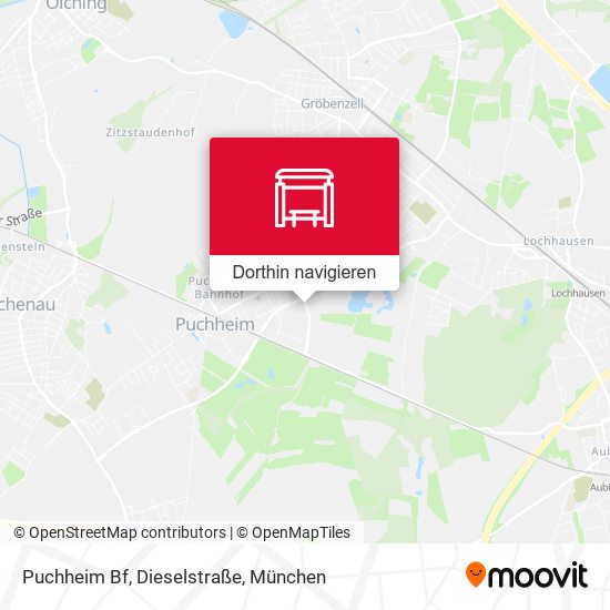 Puchheim Bf, Dieselstraße Karte