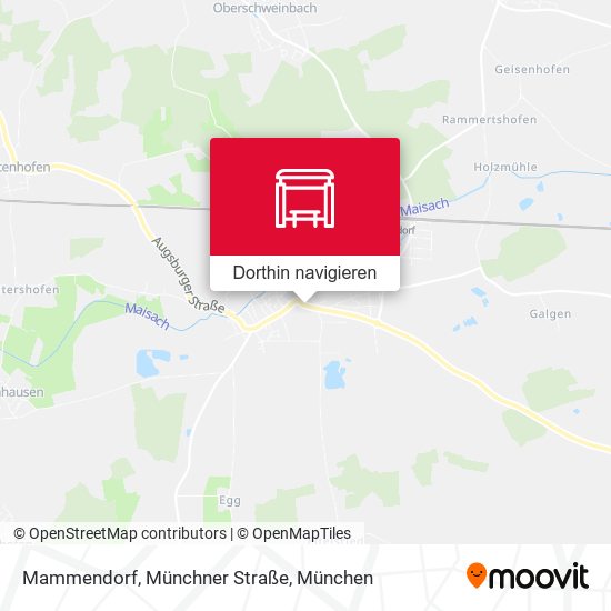 Mammendorf, Münchner Straße Karte