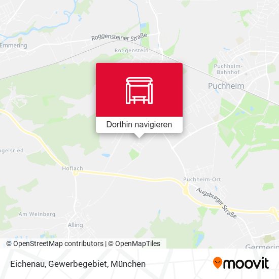 Eichenau, Gewerbegebiet Karte