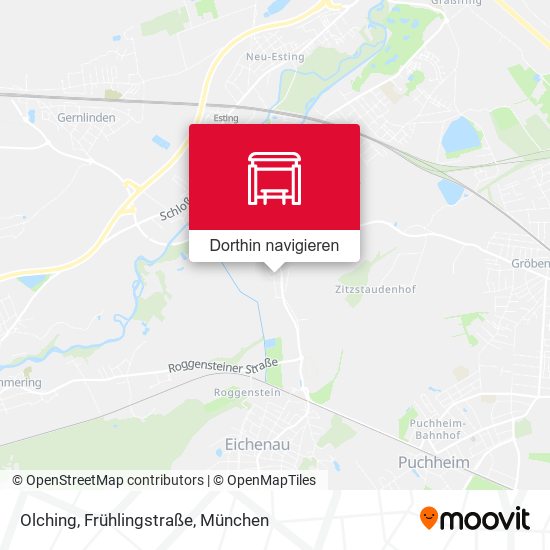 Olching, Frühlingstraße Karte