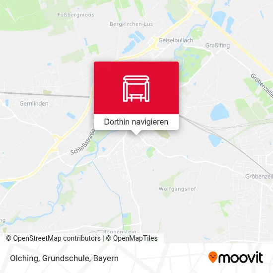 Olching, Grundschule Karte