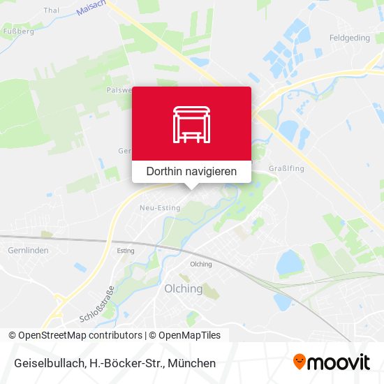Geiselbullach, H.-Böcker-Str. Karte