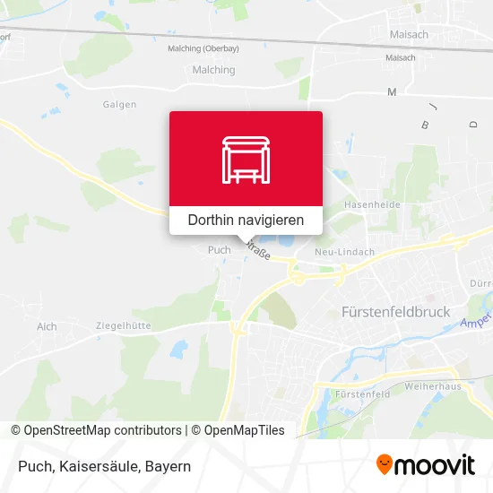 Puch, Kaisersäule Karte