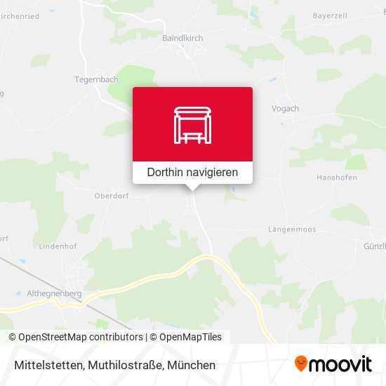 Mittelstetten, Muthilostraße Karte