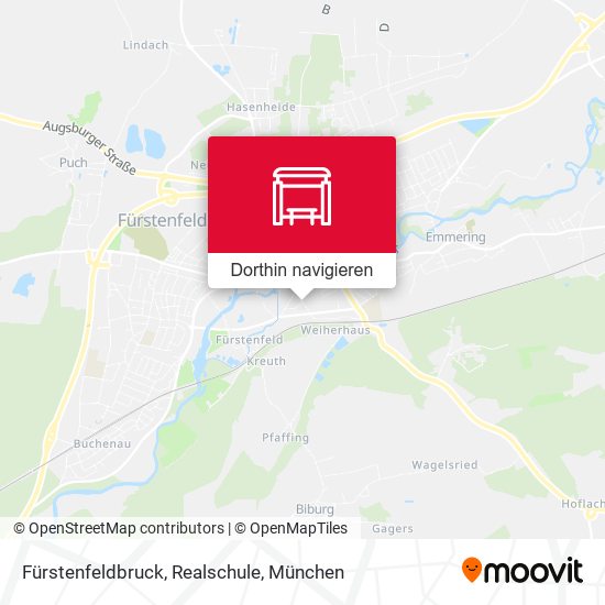 Fürstenfeldbruck, Realschule Karte