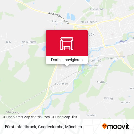 Fürstenfeldbruck, Gnadenkirche Karte