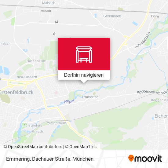 Emmering, Dachauer Straße Karte
