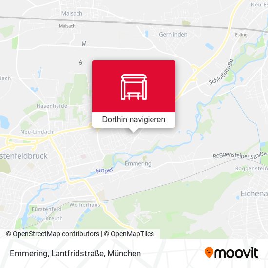 Emmering, Lantfridstraße Karte