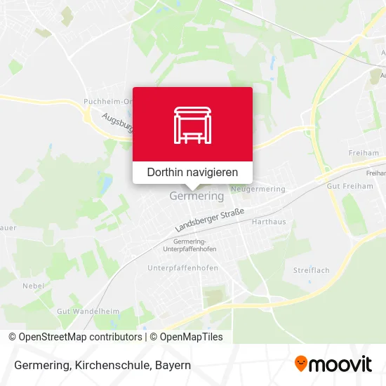 Germering, Kirchenschule Karte