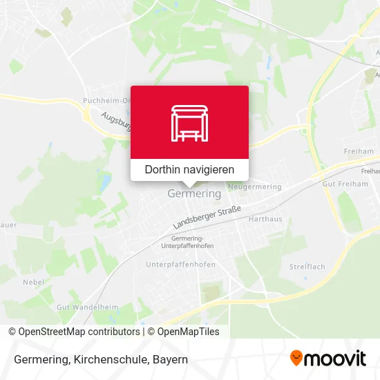 Germering, Kirchenschule Karte