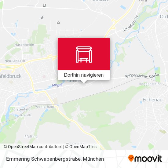 Emmering Schwabenbergstraße Karte