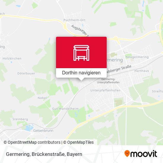 Germering, Brückenstraße Karte