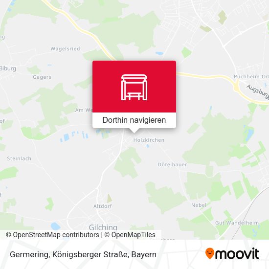Germering, Königsberger Straße Karte