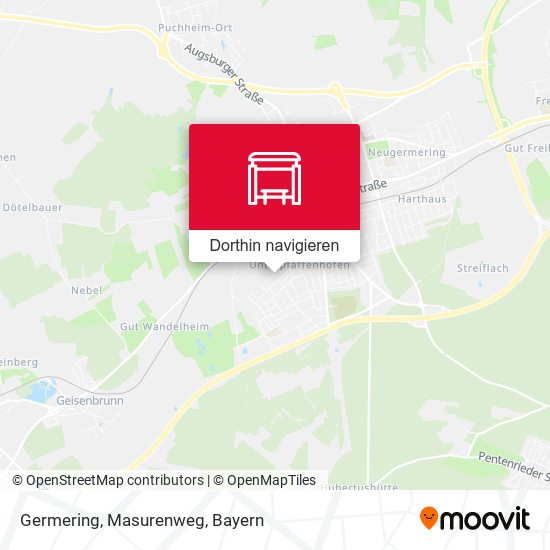 Germering, Masurenweg Karte