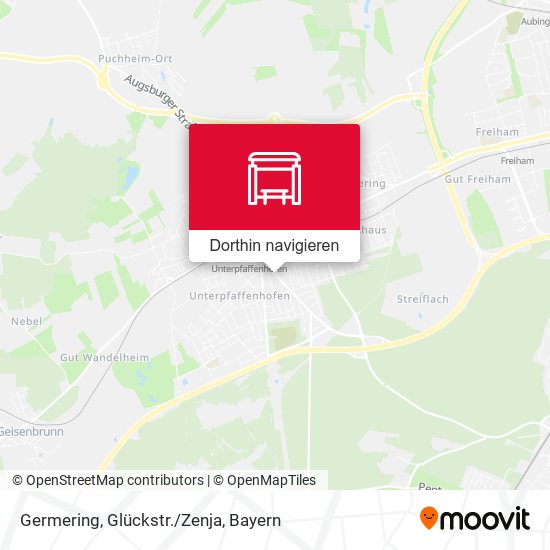 Germering, Glückstr./Zenja Karte