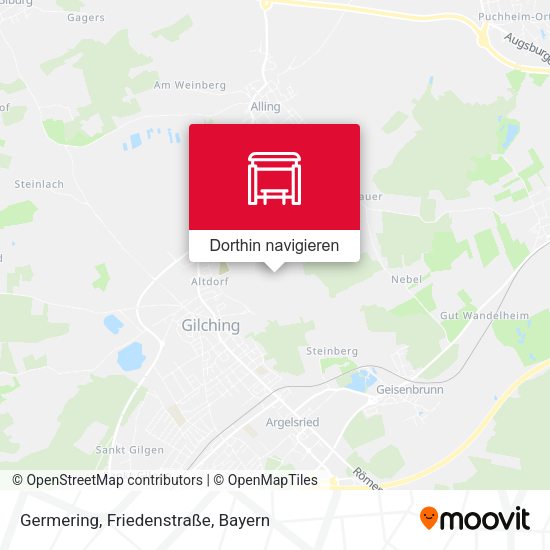 Germering, Friedenstraße Karte