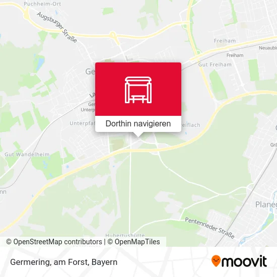 Germering, am Forst Karte
