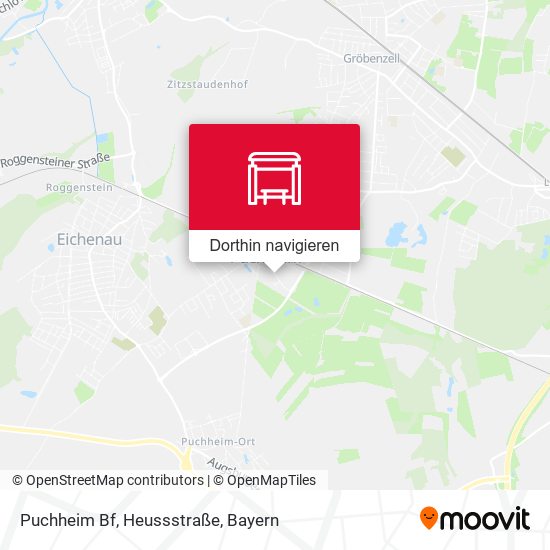Puchheim Bf, Heussstraße Karte