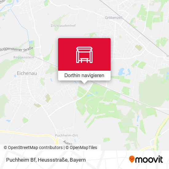 Puchheim Bf, Heussstraße Karte
