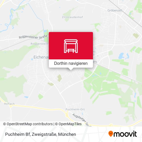 Puchheim Bf, Zweigstraße Karte