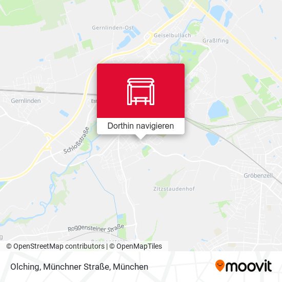 Olching, Münchner Straße Karte
