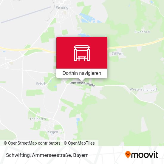 Schwifting, Ammerseestraße Karte