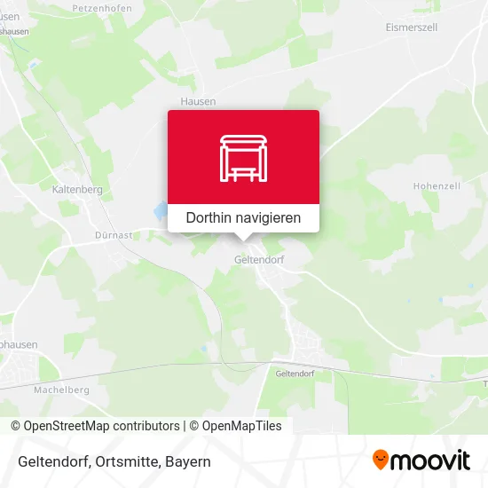 Geltendorf, Ortsmitte Karte