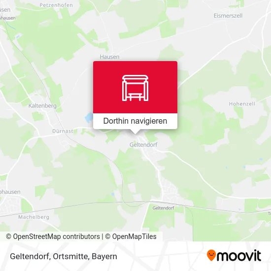 Geltendorf, Ortsmitte Karte