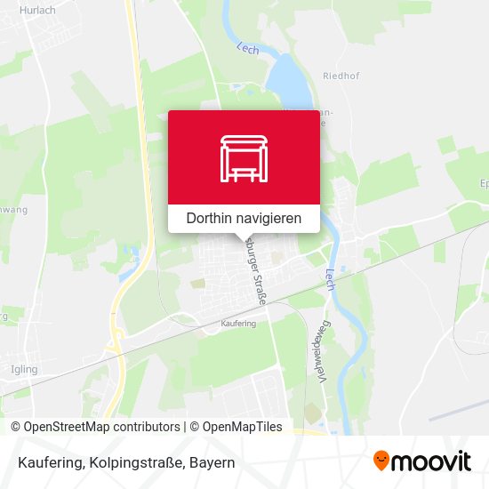 Kaufering, Kolpingstraße Karte
